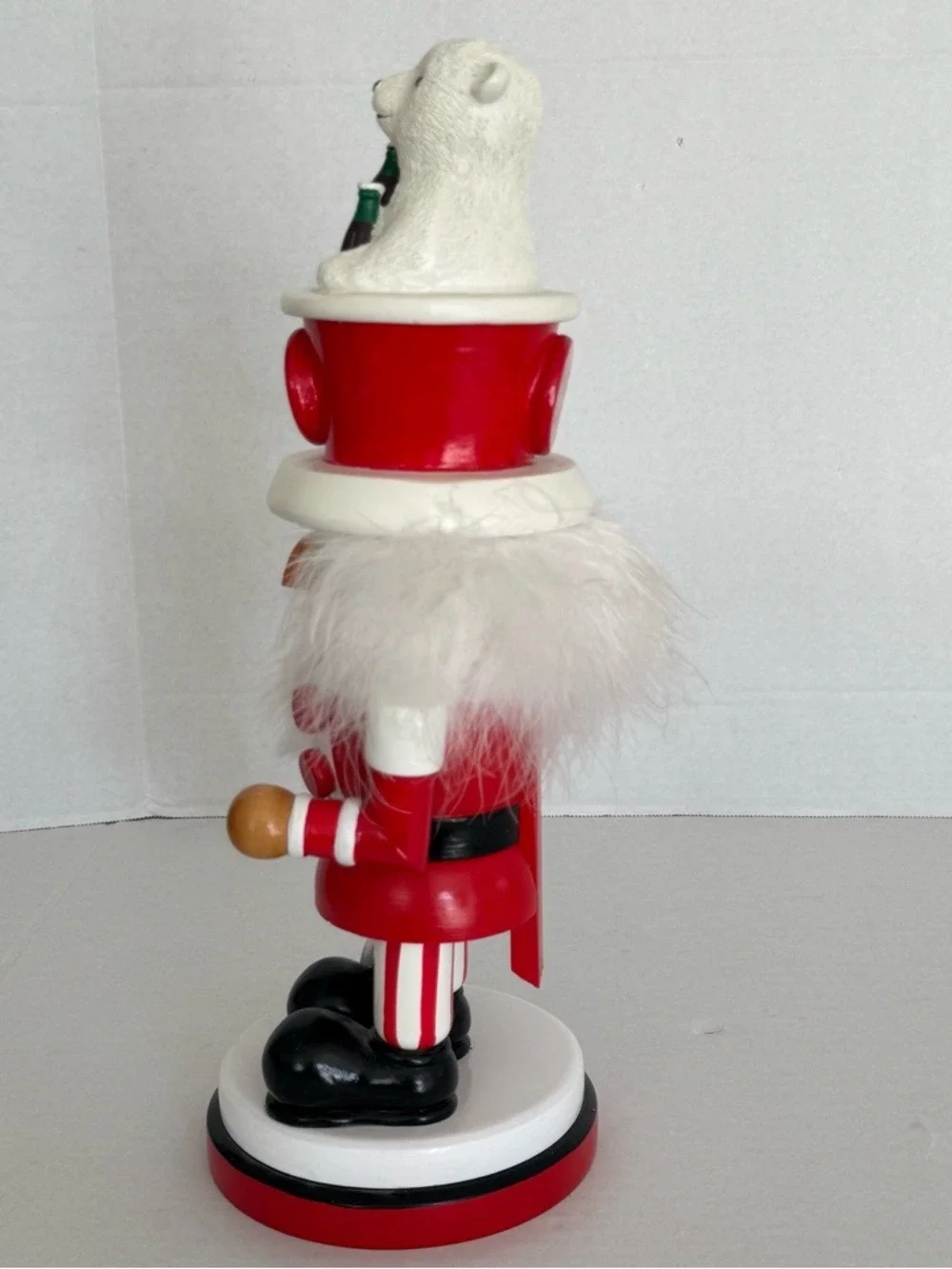 Kurt Adler Coca-Cola Hollywood Nutcracker with Polar Bear Hat 15-Inch - Picture 14 of 17